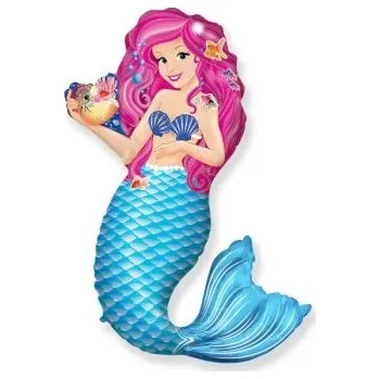 Balónek Balón foliový mořská panna - 96 cm