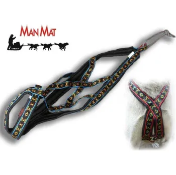 Postroj pro psa Manmat Postroj Light Weight Long S Vzor: G Červená