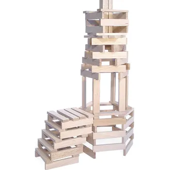 ostatní stavebnice Stavebnice dřevěná, 200 ks