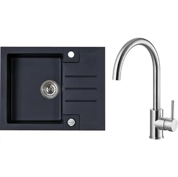 Set Alveus (dřez Rock 30 Twilight 05 + baterie Elza Kartáčovaná ocel) SETA404