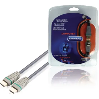 Kabel BANDRIDGE PROFI High Speed HDMI Kabel s Ethernetem HDMI Konektor - HDMI Konektor 5.00 m