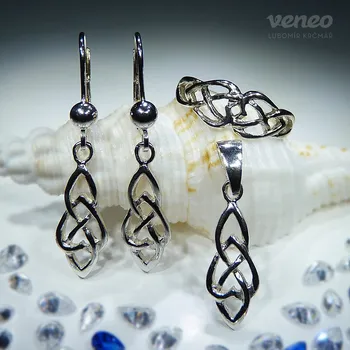 Souprava šperků Keltia - sada šperků s plastikou, Materiál: Růžové zlato, ryzost 585/1000