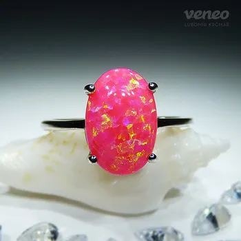 Prsten Ariana 12 - prsten s venezuelským opálem, Materiál: Růžové zlato, ryzost 585/1000