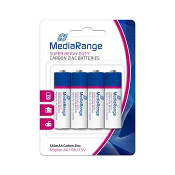 Článková baterie Baterie Mediarange AA 1,5V Zinc-Carbon 540mAh MRBAT144 - cena za 4ks baterií