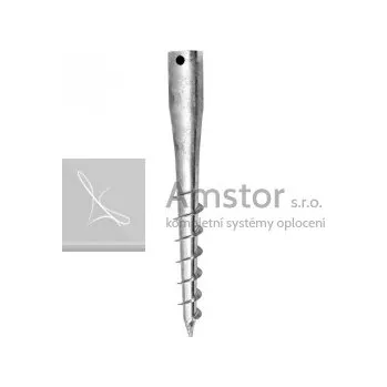 Zemní vrut Zemní vrut 550x60 mm Zn