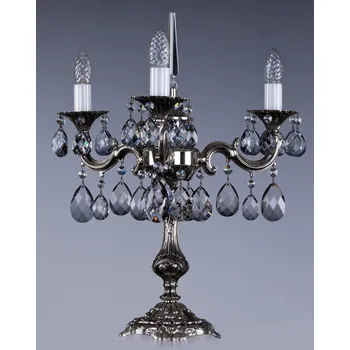 Lampička Stolní lampa s barevnými ověsy S350B, Varianta Zlatá