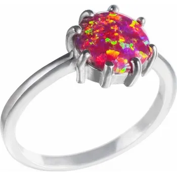 Prsten Vanesa 8 - prsten s rudým opálem, Materiál: Růžové zlato, ryzost 585/1000