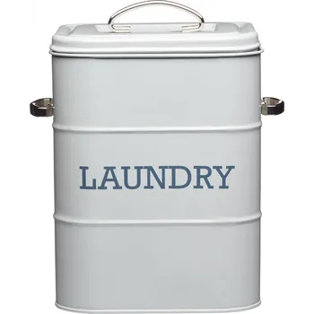 Dóza na potraviny Kitchen Craft, Anglie Kitchen Craft - Plechová dóza Living Nostalgia na prací prášek šedá /19*16*27 cm/ Barva: šedá, Velikost: 19x16x27