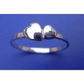 Prsten Prsten srdíčka P038, Materiál: Stříbro, ryzost 925/1000