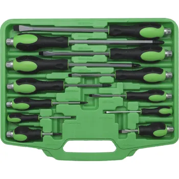 Šroubovák Šroubováky ploché a křížové se zadním šestihranem pro utažení, 12 dílů, Welzh (Welzh Werkzeug)