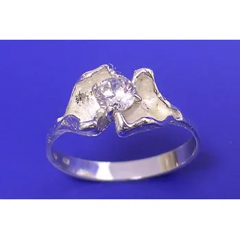 Prsten Prsten se zirkonem a plastikou P107/0, Materiál: Stříbro, ryzost 925/1000