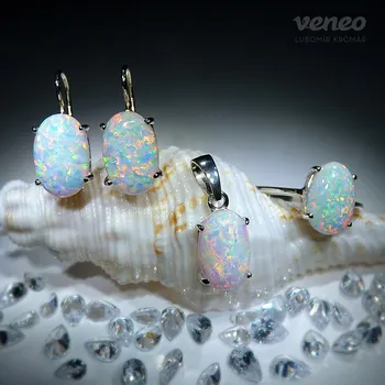 Souprava šperků Ariana 12 - souprava šperků s australskými opály, Materiál: Růžové zlato, ryzost 585/1000