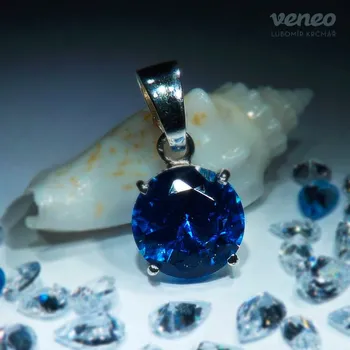 Přívěsek Diana 10 – přívěsek s topazem, Materiál: Růžové zlato, ryzost 585/1000