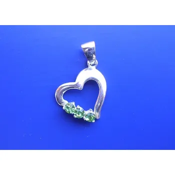 Přívěsek Srdíčko 3049 - přívěsek se swarogreeny , Materiál: Růžové zlato, ryzost 585/1000