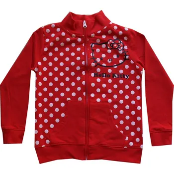 Chlapecká mikina xcena Hello Kitty mikina bavlněná červená Velikost: 3 roky
