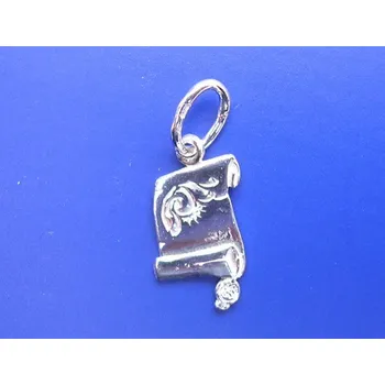 Přívěsek Přívěsek pergamen malý Z129, Materiál: Bílé zlato, ryzost 585/1000