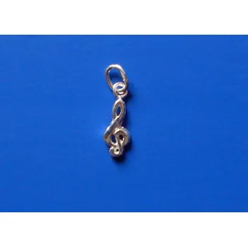 Přívěsek Přívěsek houslový klíč Z079, Materiál: Stříbro, ryzost 925/1000