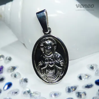 Přívěsek Přívěsek Madona velká Z262, Materiál: Bílé zlato, ryzost 585/1000