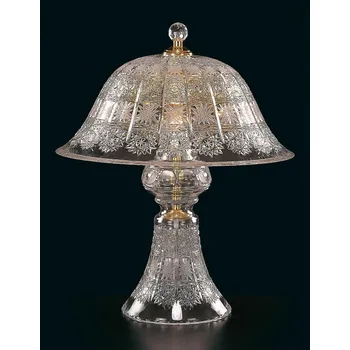 Lampička Křišťálová stolní lampa ES681300, Varianta Stříbrná