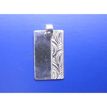 Přívěsek Přívěsek destička Z019, Materiál: Bílé zlato, ryzost 585/1000