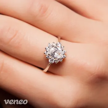 Prsten Scarlett - prsten s čirými zirkony, Materiál: Stříbro, ryzost 925/1000