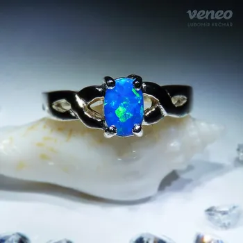 Prsten Isolda - prsten s thajským opálem, Materiál: Růžové zlato, ryzost 585/1000