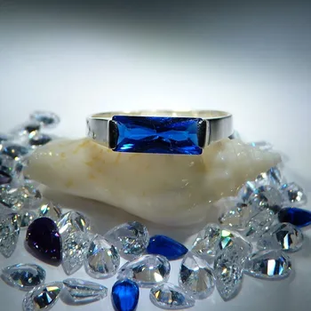 Prsten Devana - prsten se safírem , Materiál: Růžové zlato, ryzost 585/1000