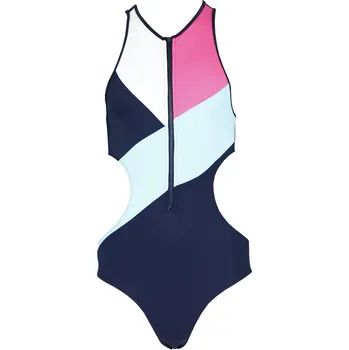 Dámské plavky Jednodílné plavky UW0UW01429-616 tmavěmodrá - Tommy Hilfiger tm.modrá/růžová S