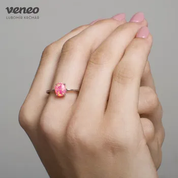 Prsten Ariana 8 - prsten s venezuelským opálem, Materiál: Růžové zlato, ryzost 585/1000