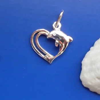 Přívěsek Srdíčko 3050 - přívěsek s plastikou , Materiál: Bílé zlato, ryzost 585/1000