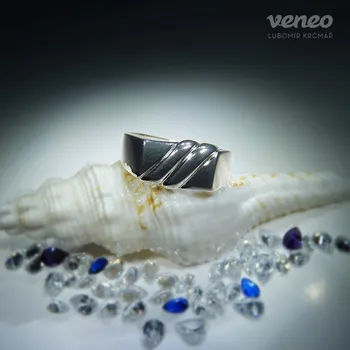 Prsten Antonio - prsten s plastikou , Materiál: Růžové zlato, ryzost 585/1000