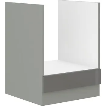 Kuchyňská skříňka Spodní skříňka na sporák GREY šedý lesk / šedá 60 D GAZ BB