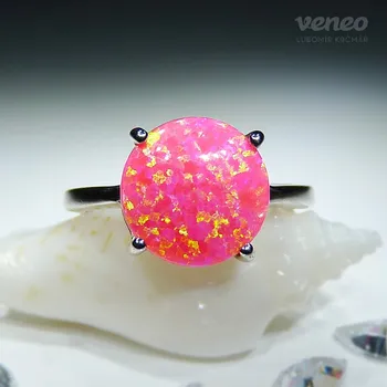 Prsten Diana 10 - prsten s venezuelským opálem, Materiál: Růžové zlato, ryzost 585/1000