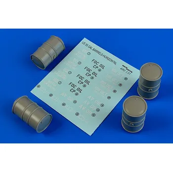 Plastikový model Aerobonus 1/48 US 55 gallon barrels (horizontal position)