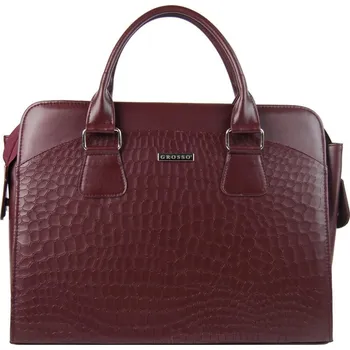 brašna na notebook Grosso ST01 bordó mat kroko