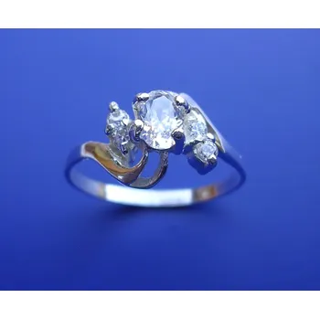 Prsten Sabrina - prsten s akvamaríny , Materiál: Růžové zlato, ryzost 585/1000