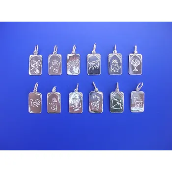 Přívěsek Znamení destička malá Z064, Materiál: Bílé zlato, ryzost 585/1000