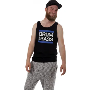 Pánské tílko Pánské tílko DNB OLD STRIPES Velikost: M, Barva: Černá - Design 3