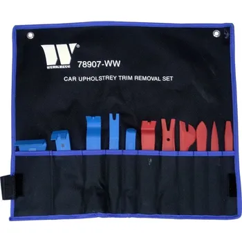 Autorádio Přípravky, planžety, nástroje na demontáž čalounění a příchytek, z odolného plastu, sada 11 dílů, Welzh (Welzh Werkzeug)
