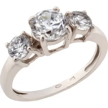 Prsten Nela - prsten s čirými zirkony, Materiál: Růžové zlato, ryzost 585/1000