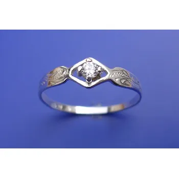 Prsten Prsten se zirkonem P105/0, Materiál: Růžové zlato, ryzost 585/1000