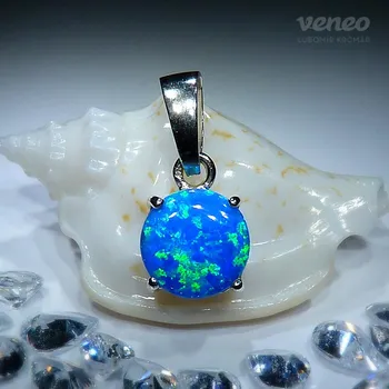 Přívěsek Diana 8 – přívěsek s thajským opálem , Materiál: Růžové zlato, ryzost 585/1000