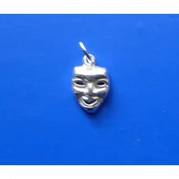 Přívěsek Přívěsek maska Z095, Materiál: Bílé zlato, ryzost 585/1000