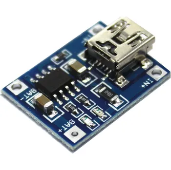 Nabíječka baterií Nabíječka Li-Ion článků TP4056 s miniUSB