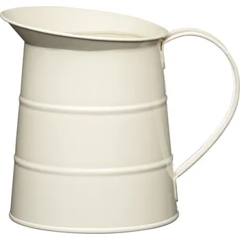 Kitchen Craft, Anglie Kitchen Craft - Plechová konev Living Nostalgia malá - krémová /15*12*12 cm/ - Objem je 1,1 l. Barva: krémová, Velikost: 15x12x12