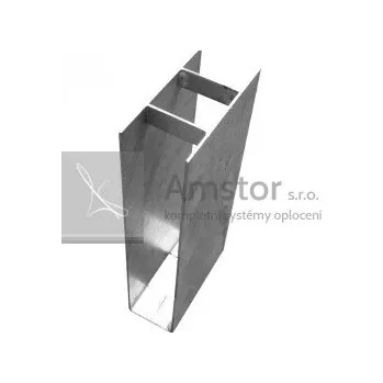 Příslušenství pro plot Držák podhrabové desky průběžný 30 cm Zn