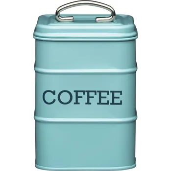 Dóza na potraviny Kitchen Craft, Anglie Kitchen Craft- Plechová dóza Living Nostalgia na kávu modrá - 11*17*11 cm Barva: Modrá, Velikost: 11x17x11