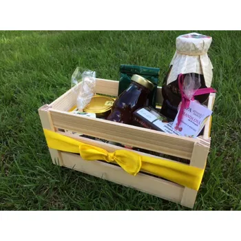 Dárkový potravinový koš Dárková bedýnka velikost M