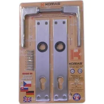 Nábytkové kování Klika se štítem K 488 72/vložka Al blistr