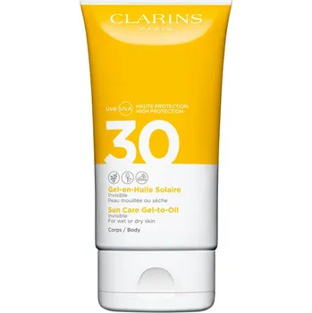 Přípravek na opalování Clarins Invisible Sun Care Gel-to-Oil SPF 30 150 ml